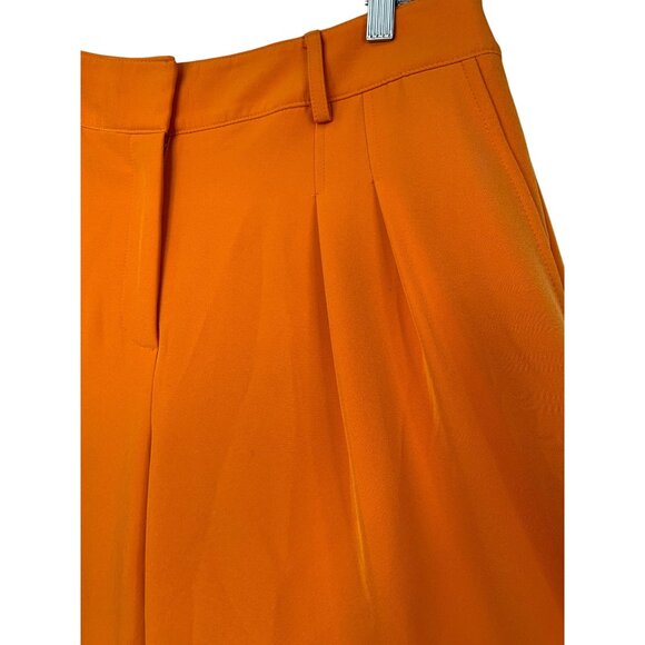 Karl Lagerfeld Paris Womens Orange Wide Leg Pants Size 6 EUC - Picture 4 of 8